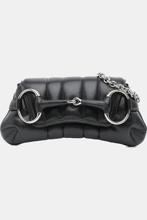 Gucci Small Leather Horsebit Chain Satchel Bag