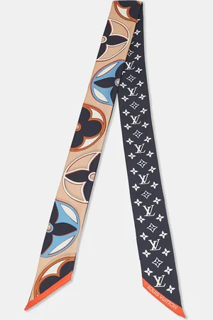 LOUIS VUITTON /Multicolor Printed Silk Bandeau Scarf S