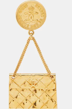CHANEL Rue Cambon Bag Charm Tone Brooch