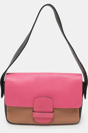 Marc Jacobs Color Block Leather Flap Shoulder Bag