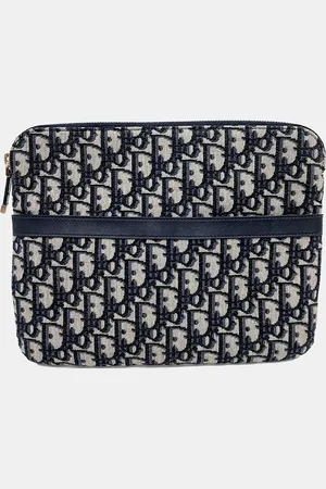 Dior Fabric Oblique Travel Kit Pouch Bag