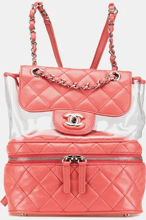 CHANEL Quilted Lambskin & PVC Aquarium Backpack