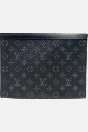 LOUIS VUITTON Coated Canvas and Leather Eclipse Pochette Voyage MM Bag
