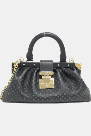 LOUIS VUITTON Leather Nanogram Monogram Clutch Bag