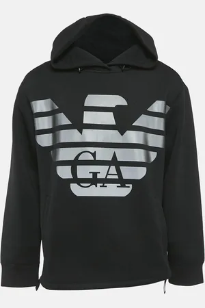 Emporio Armani Eagle Logo Print Neoprene Hoodie XL