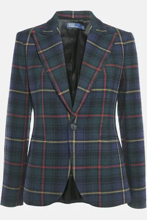 Ralph Lauren Checks Wool Single Breasted Blazer XS