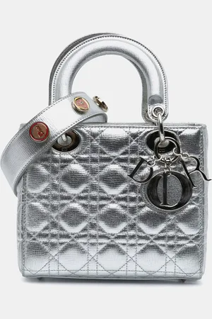 Dior Small Metallic Grained Calfskin Cannage My ABC Lady Bag