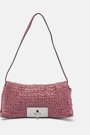 Céline Leather Watch Me Flap Shoulder Bag
