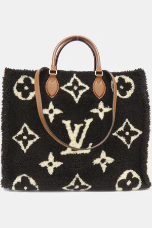 LOUIS VUITTON Beige Monogram Teddy OnTheGo Tote Bag