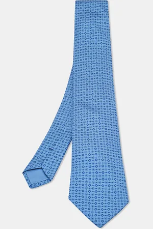 Hermès Geometric Print Silk Tie
