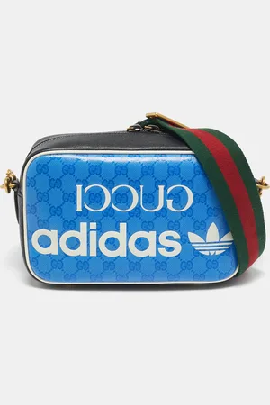 Gucci X Adidas Tricolor GG Supreme Canvas Camera Crossbody Bag