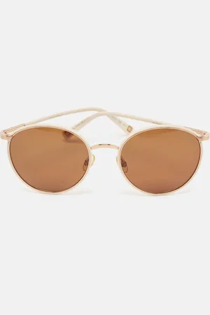 Dior /Light Beige Adelaide Round Sunglasses