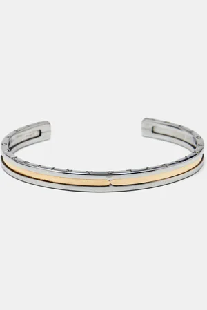 Bvlgari B.Zero1 18 Rose Stainless Steel Open Cuff Bracelet SM