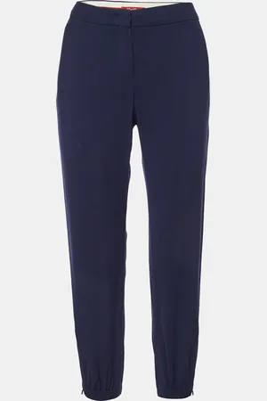 Max Mara Wool Blend Tapered Trousers S