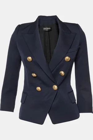Balmain Wool Double Breasted Jacket S