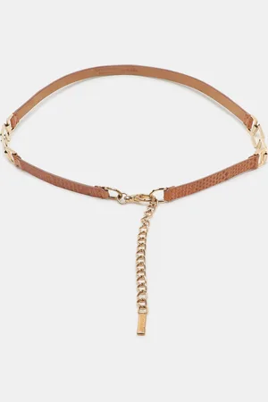 Dolce & Gabbana Snakeskin Leather DG Waist Belt 90cm