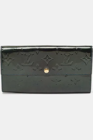 LOUIS VUITTON Nuit Monogram Vernis Sarah Wallet