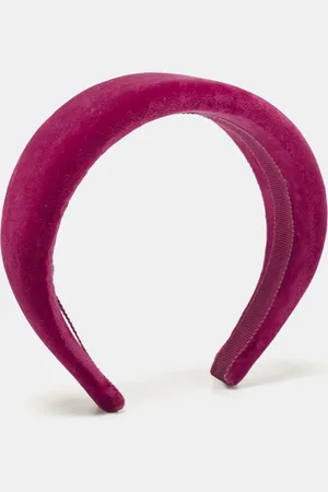 Prada Pink Velvet Wide Headband