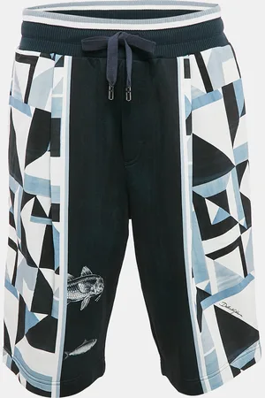 Dolce & Gabbana Geometric Print Jersey Bermuda Shorts XL