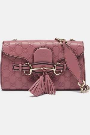 Gucci Ssima Leather Small Emily Chain Shoulder Bag