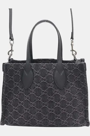 Gucci Ophidia Medium Tote Ggdenim Leather