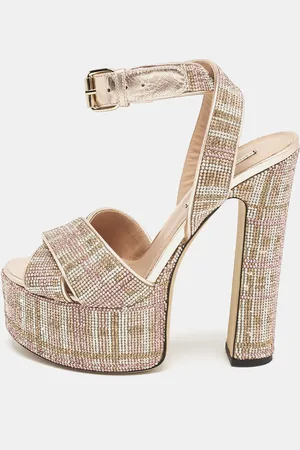 MARCO DE VINCENZO Leather Ankle Strap Sandals Size 38