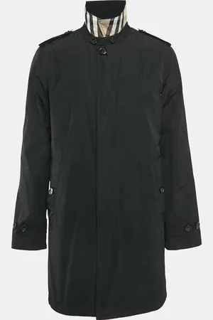 Burberry Button Front Mid-Length Coat M
