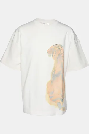 Jil Sander Cotton Tiger Print T-Shirt XS