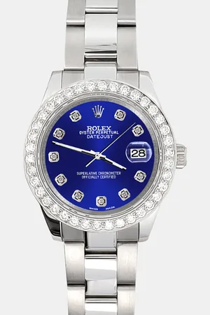 Rolex Custom 1.6ct Diamonds Stainless Steel Datejust 178240 Automatic Women