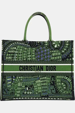 Dior Fabric Book Tote Bag