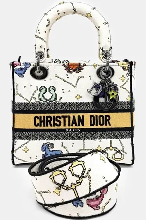 Dior Fabric Medium Lady D-Lite ToteBag