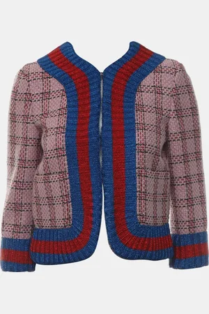 Gucci Silk, Viscose Tweed Metallic Opened Cardigan IT Women 40