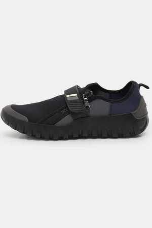 Prada /Blue Neoprene and Rubber Low Top Sneakers Size 44