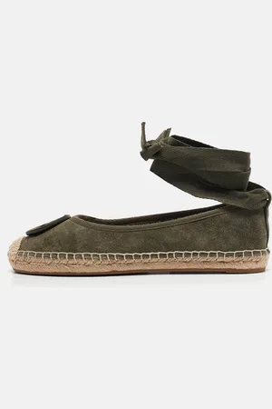 Tory Burch Suede Minnie Travel Ballet Flats Size 36.5