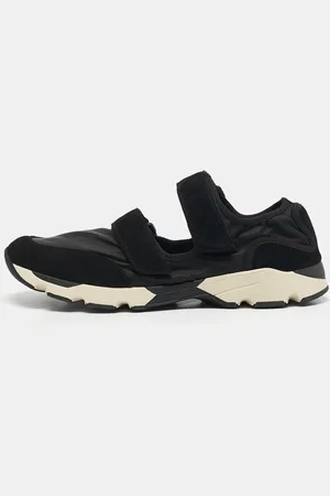 Marni Nylon and Suede Velcro Strap Sneakers Size 45