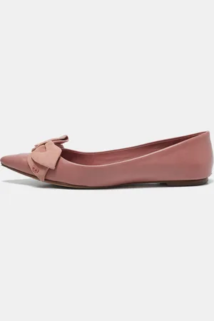 Tory Burch Leather Bow Ballet Flats Size 38