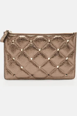 VALENTINO Quilted Leather Rockstud Pouch
