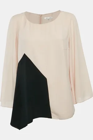 Paule Ka Crepe Flared Sleeve Blouse L