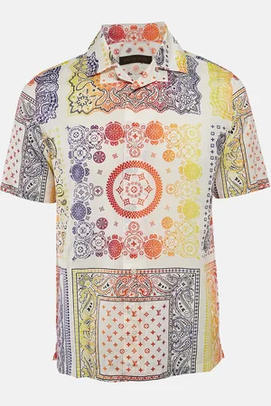 LOUIS VUITTON X Fragment Design Bandana Print Cotton Short Sleeve Shirt M