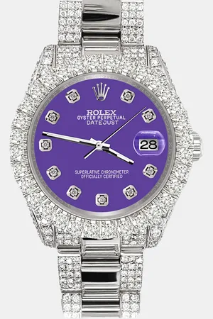 Rolex Custom Pastel 7.2ct Diamonds Stainless Steel Datejust 178240 Automatic Women
