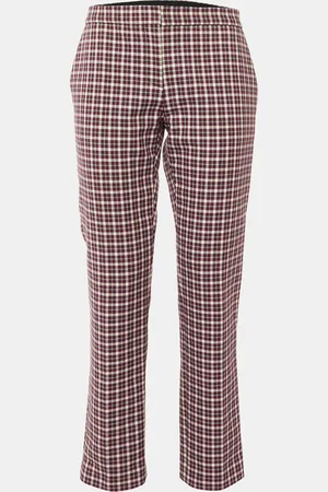 Burberry Checked Cotton Tailored Pants S