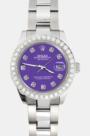 Rolex Custom Pastel 1.6ct Diamonds Stainless Steel Datejust 178240 Automatic Women