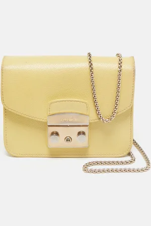 Furla Leather Mini Metropolis Chain Crossbody Bag