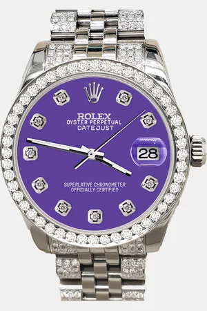 Rolex Custom Pastel 3.30ct Diamonds Stainless Steel Datejust 178240 Automatic Women
