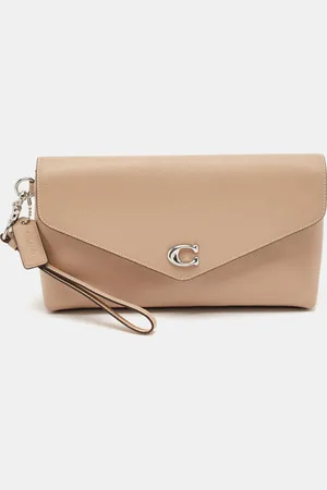 Coach Leather Wyn Wristlet Pouch