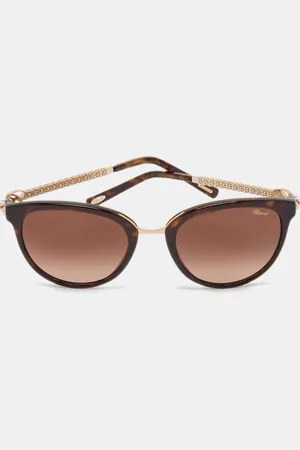 Chopard Tortoise Gradient SCH213S Crystals Cat Eye Sunglasses
