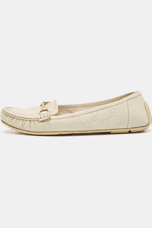Gucci Ssima Leather Horsebit Slip On Loafer Size 39.5