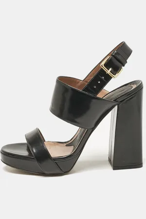 Marni Brushed Leather Platform Sandals Size 39