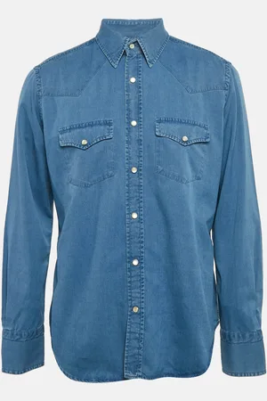 Tom Ford Denim Button Front Shirt XXL