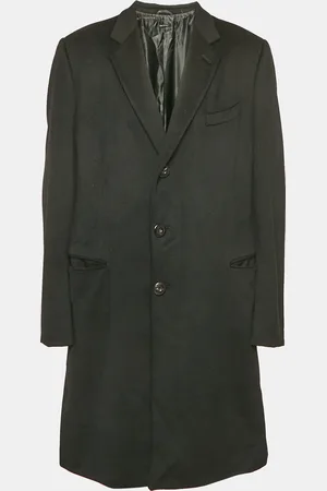 Giorgio Armani Felt Wool Single Breasted Coat XXXL